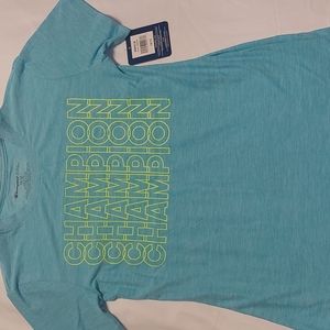 Boys Champion tee color:blue horizon size 10/12